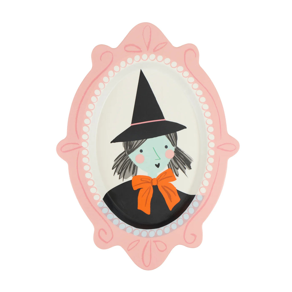 Platos de retratos de Halloween reutilizables