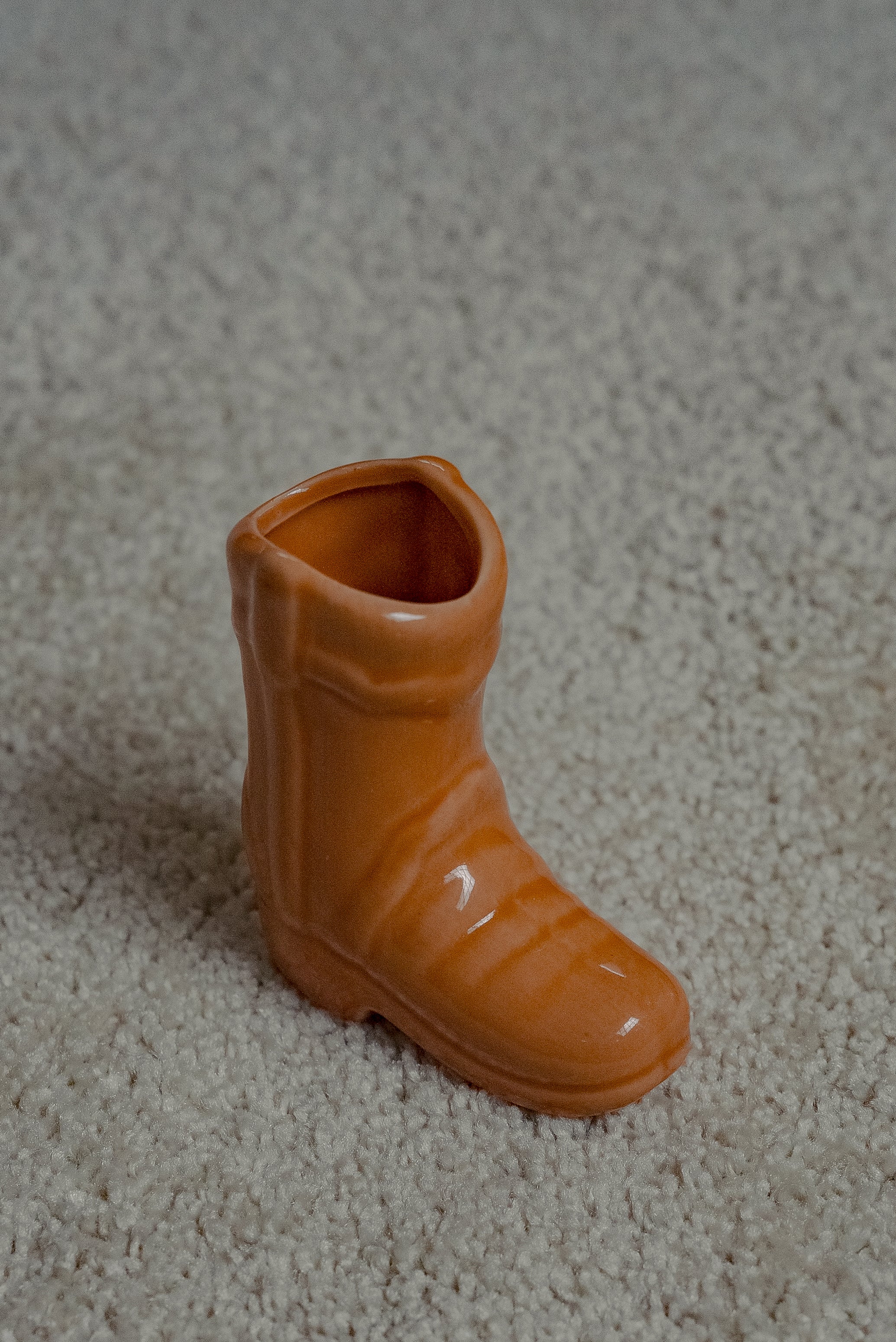 Bota naranja para cerillos