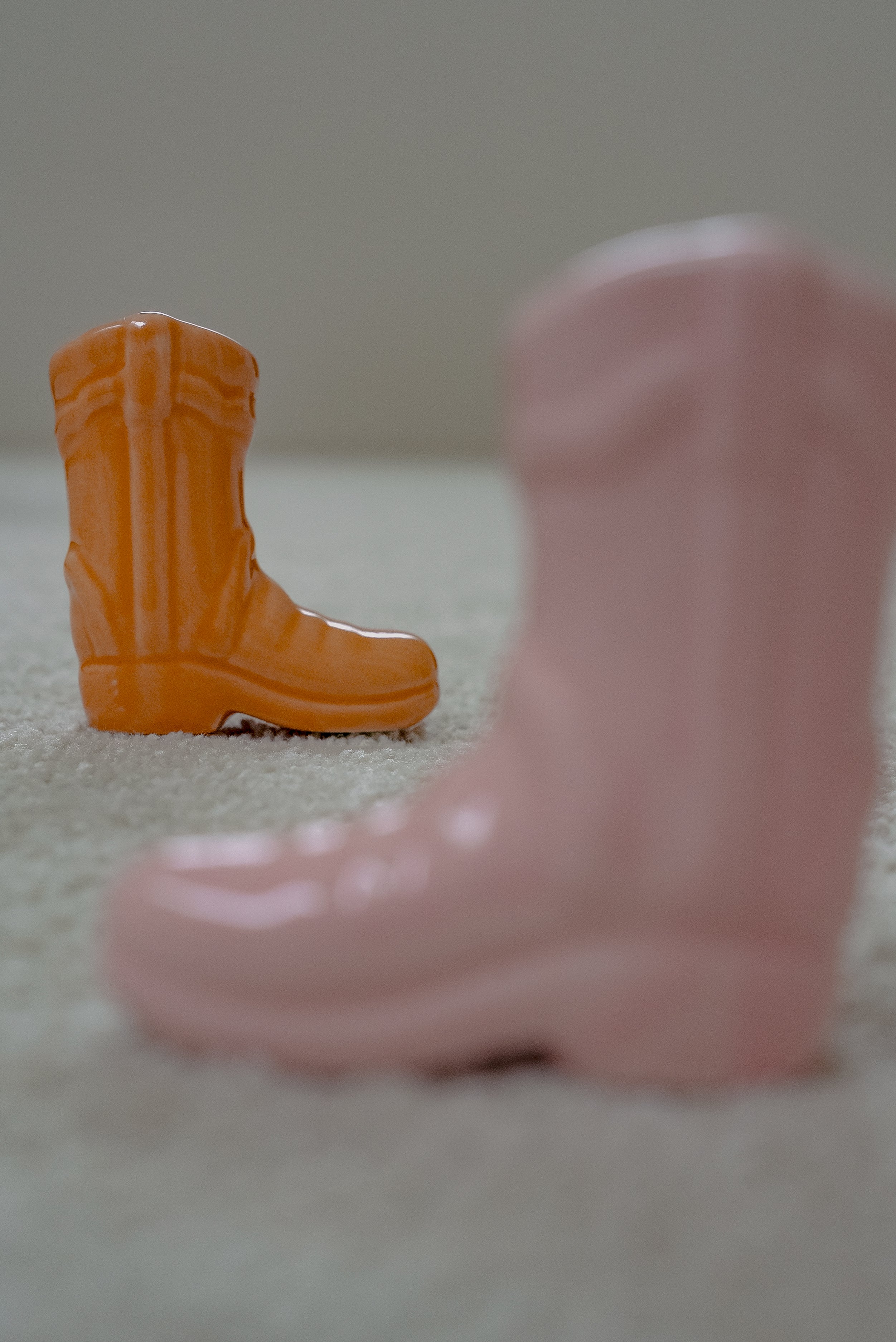 Bota naranja para cerillos