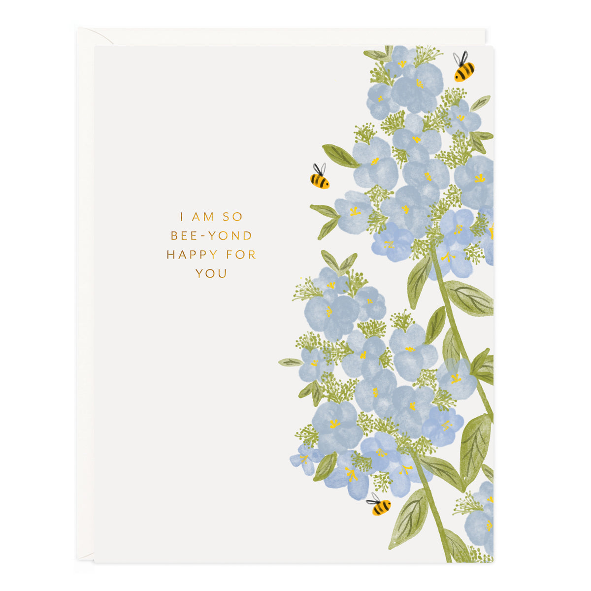 Tarjeta de felicitación abeja