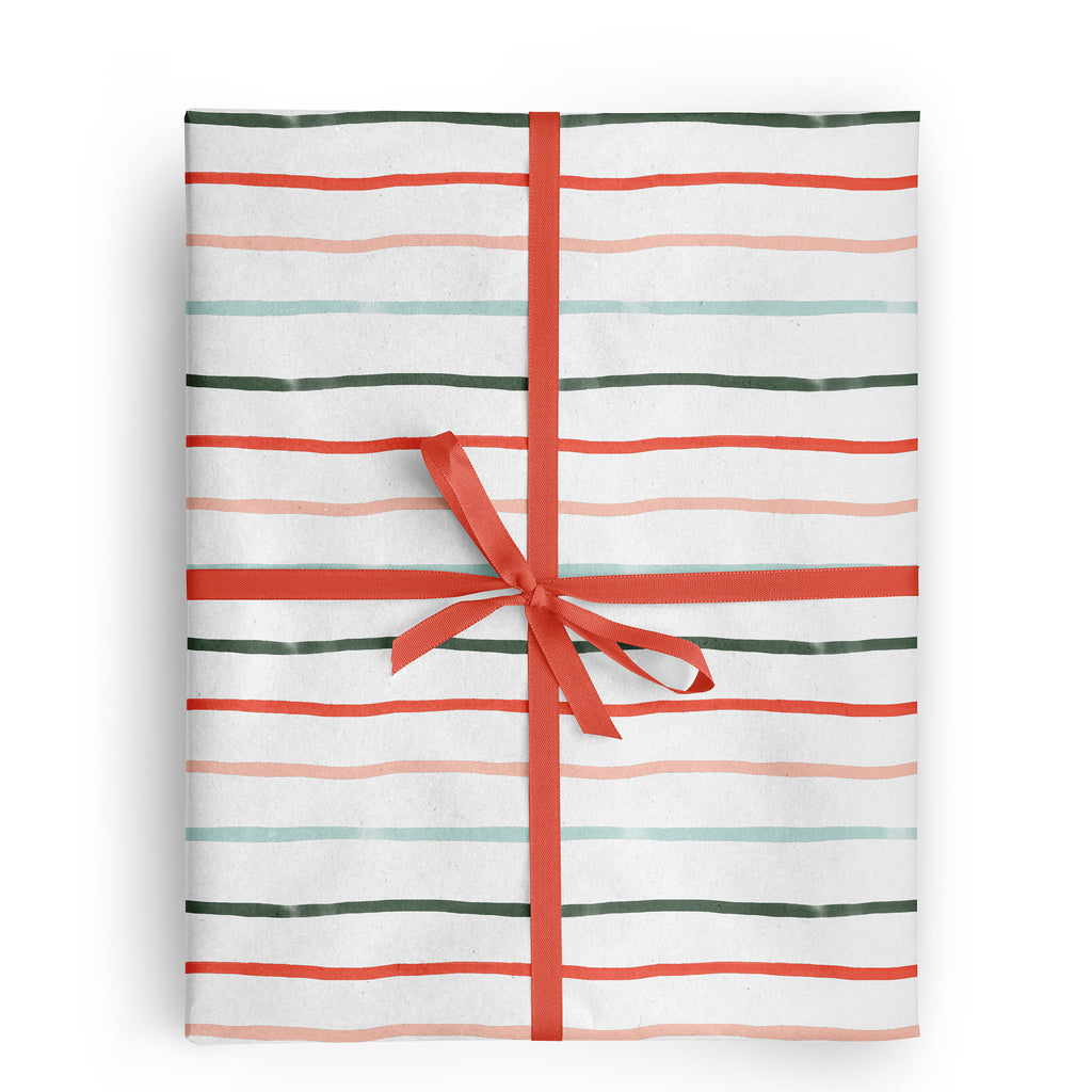 Papel de regalo rayas multicolor