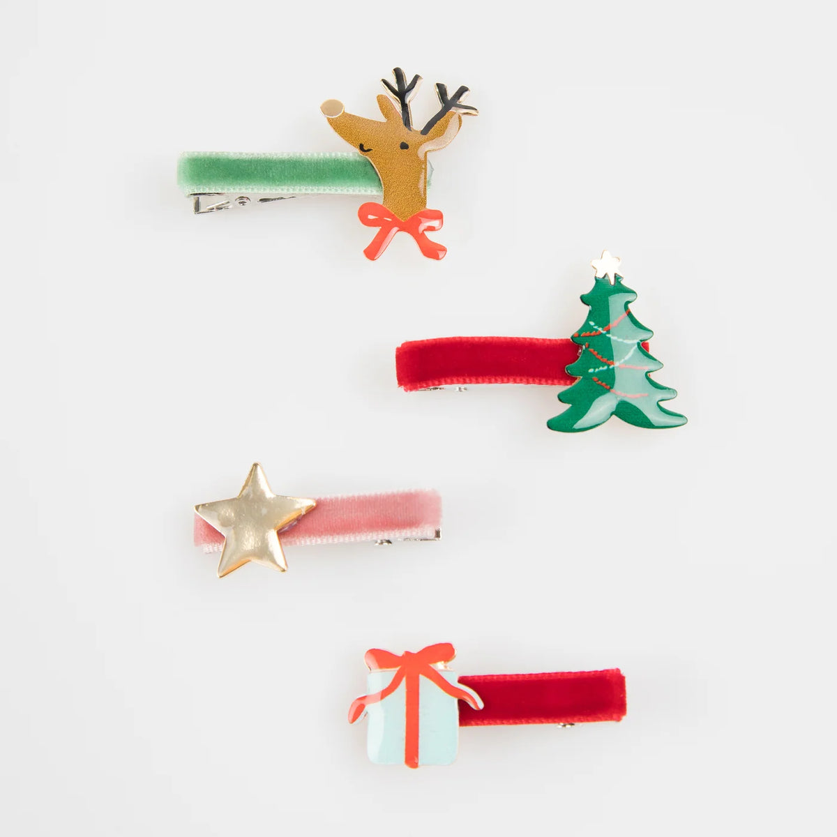 Broches de Pelo Navideños
