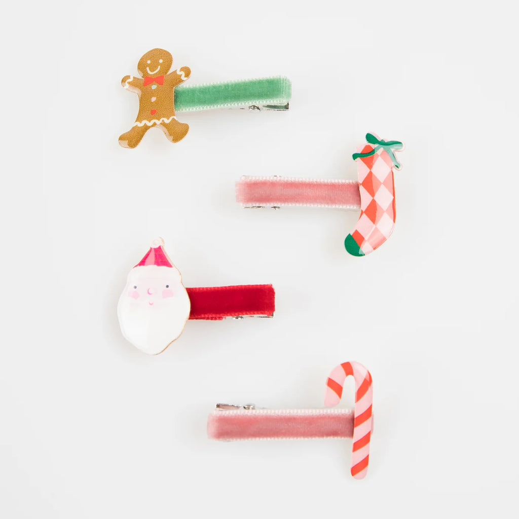 Broches de Pelo Navideños