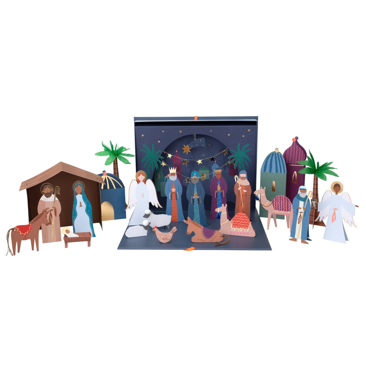 Calendario de Adviento Nacimiento en Papel Craft