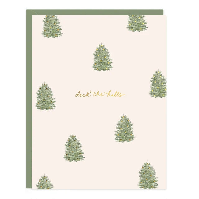 Tarjeta navideña Deck the Halls