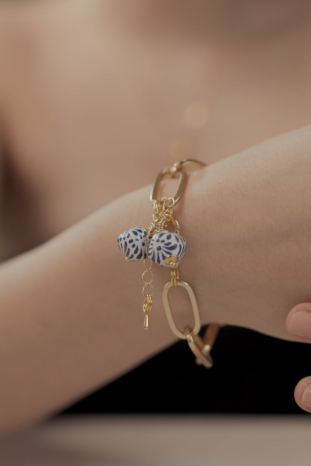 Pulsera eslabones azules