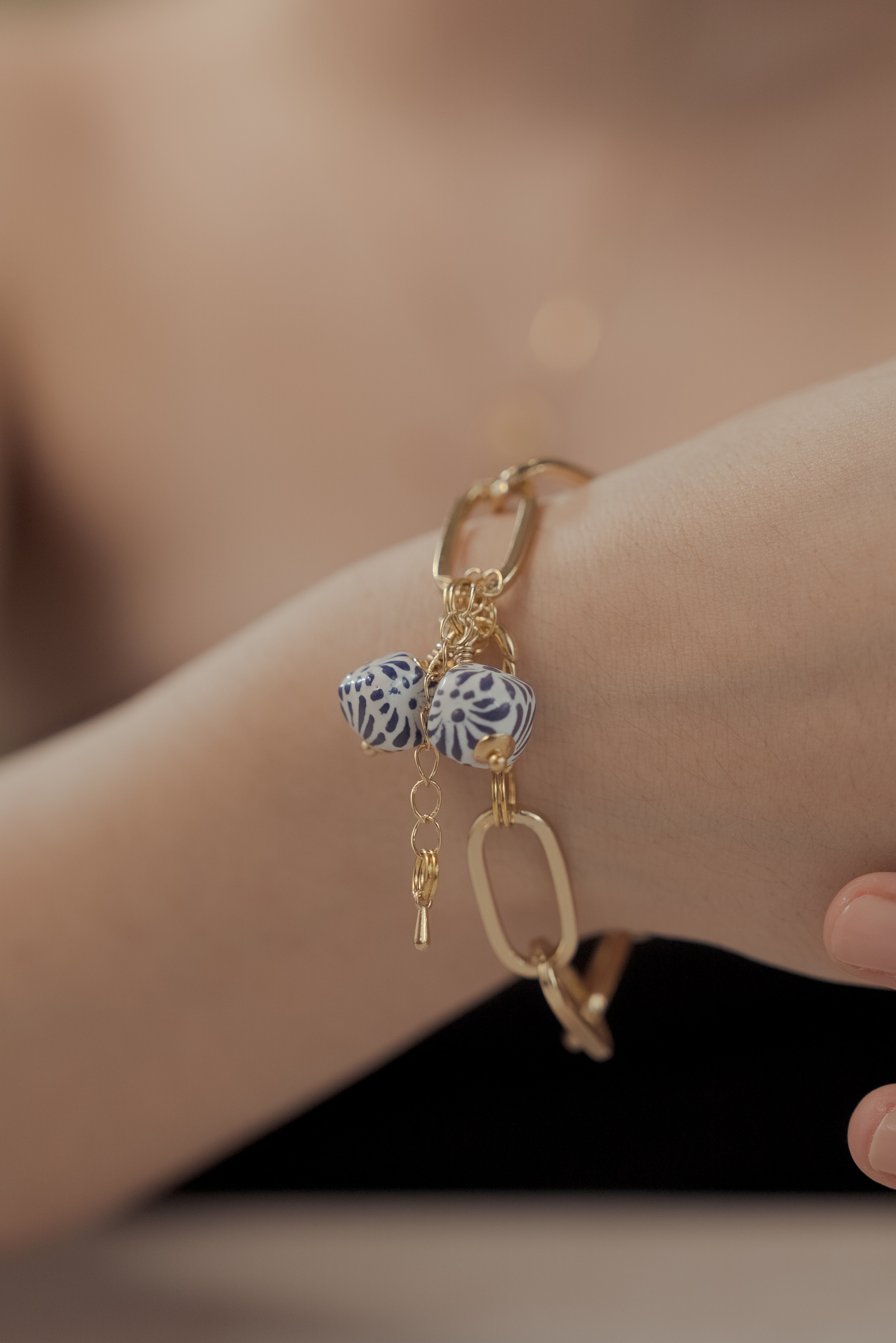 Pulsera eslabones azules