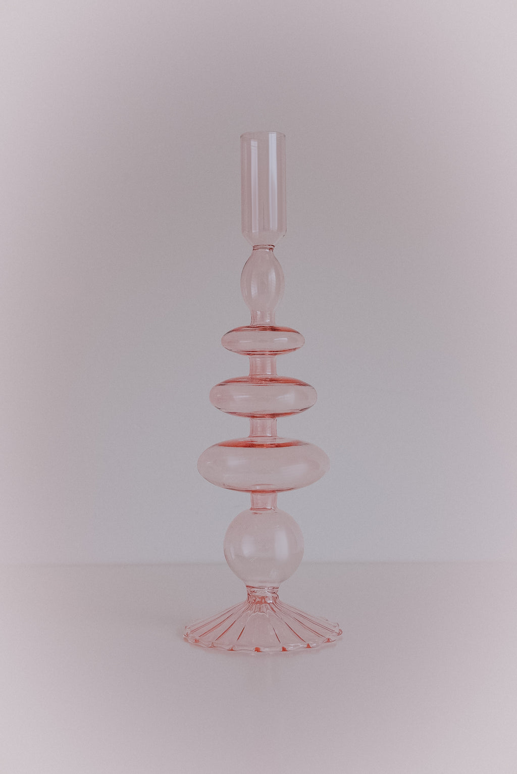 Base rosa para vela