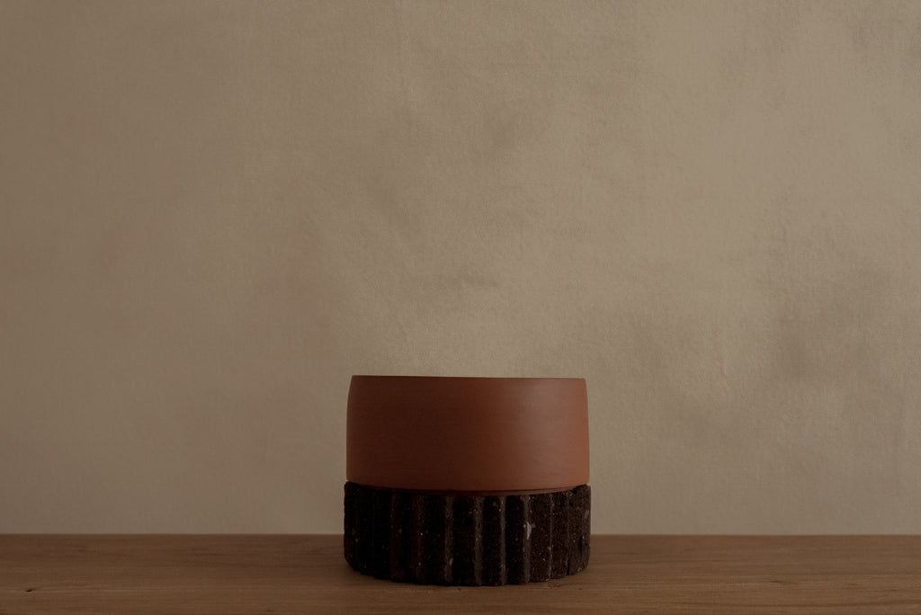Tepalcate negro con textura
