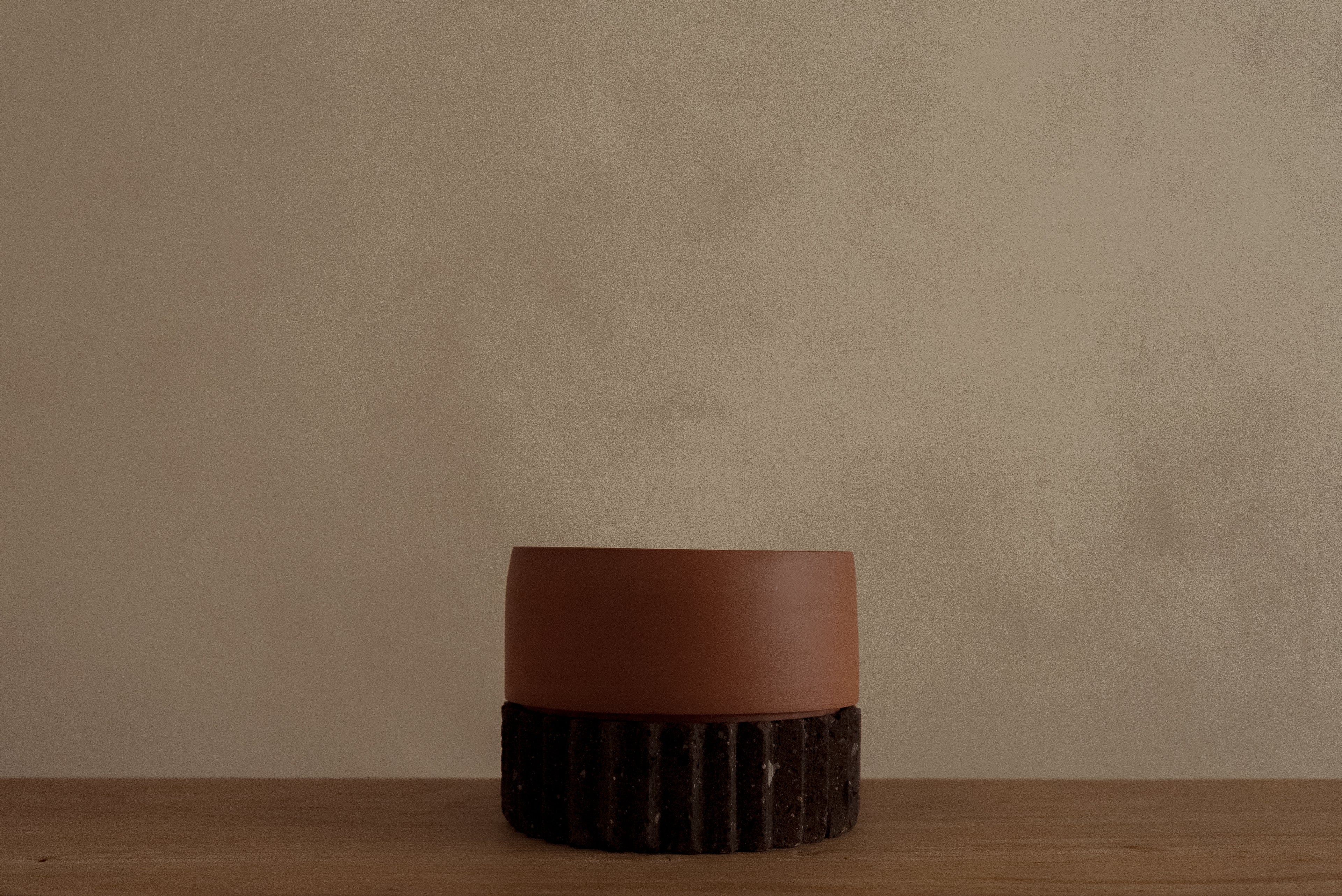 Tepalcate negro con textura