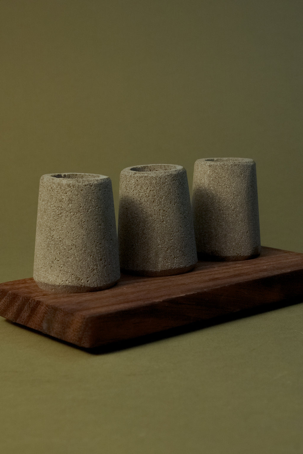 Set de 3 caballitos de piedra
