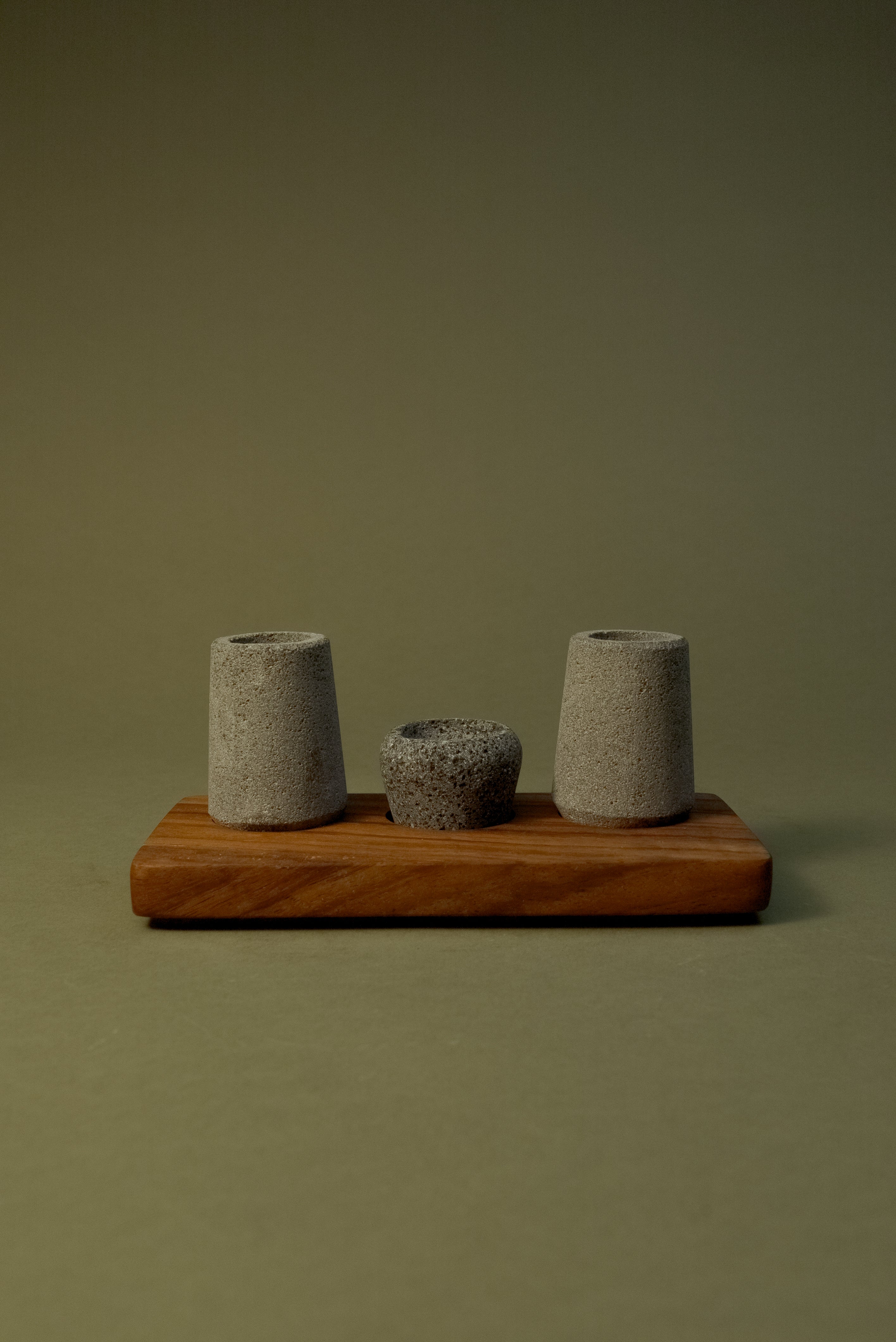 Set de 2 caballitos de piedra