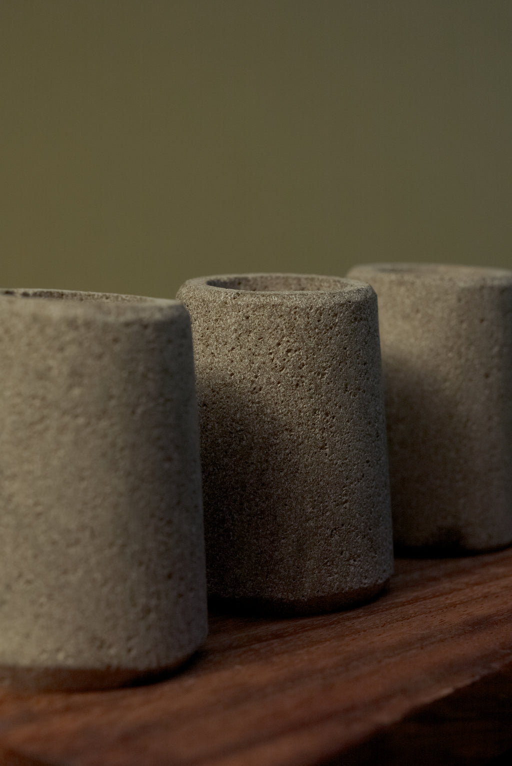 Set de 3 caballitos de piedra