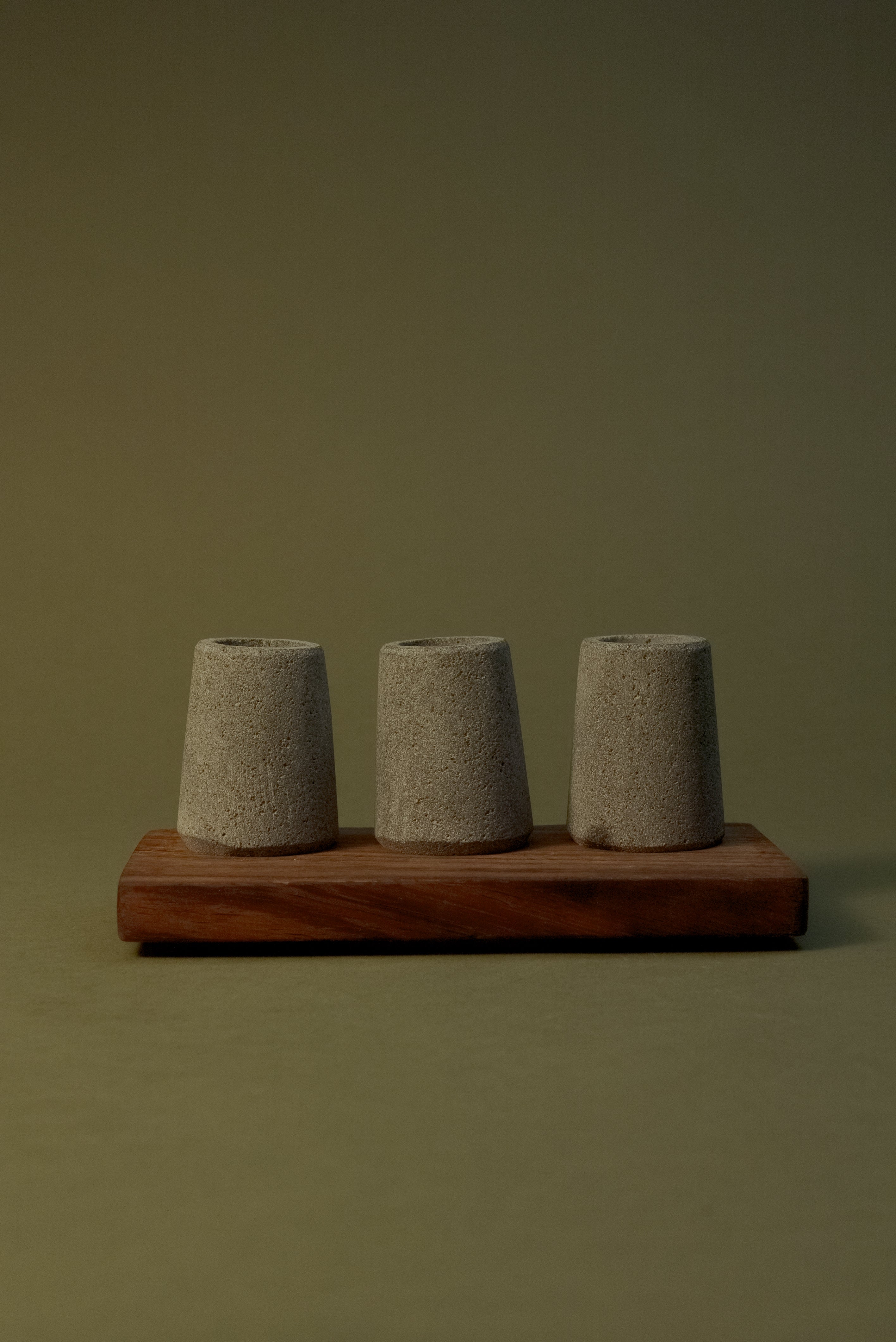 Set de 3 caballitos de piedra