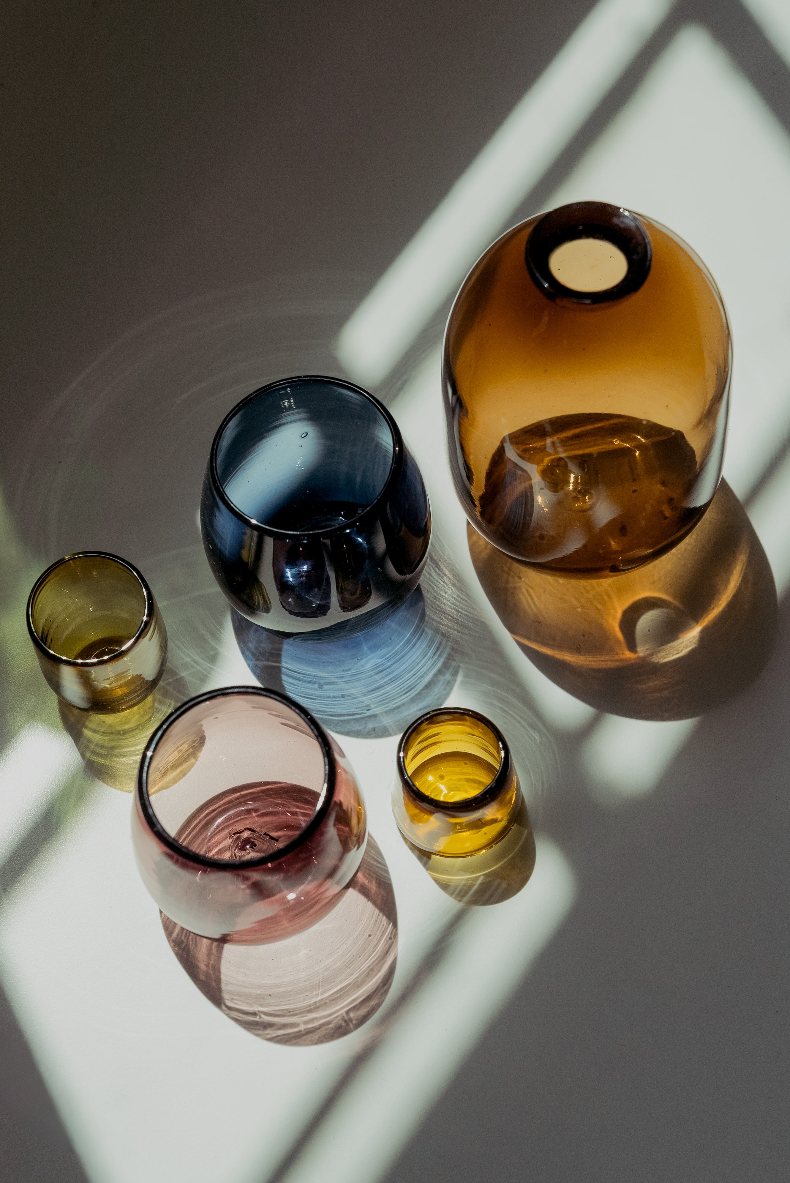 Vaso bola azul