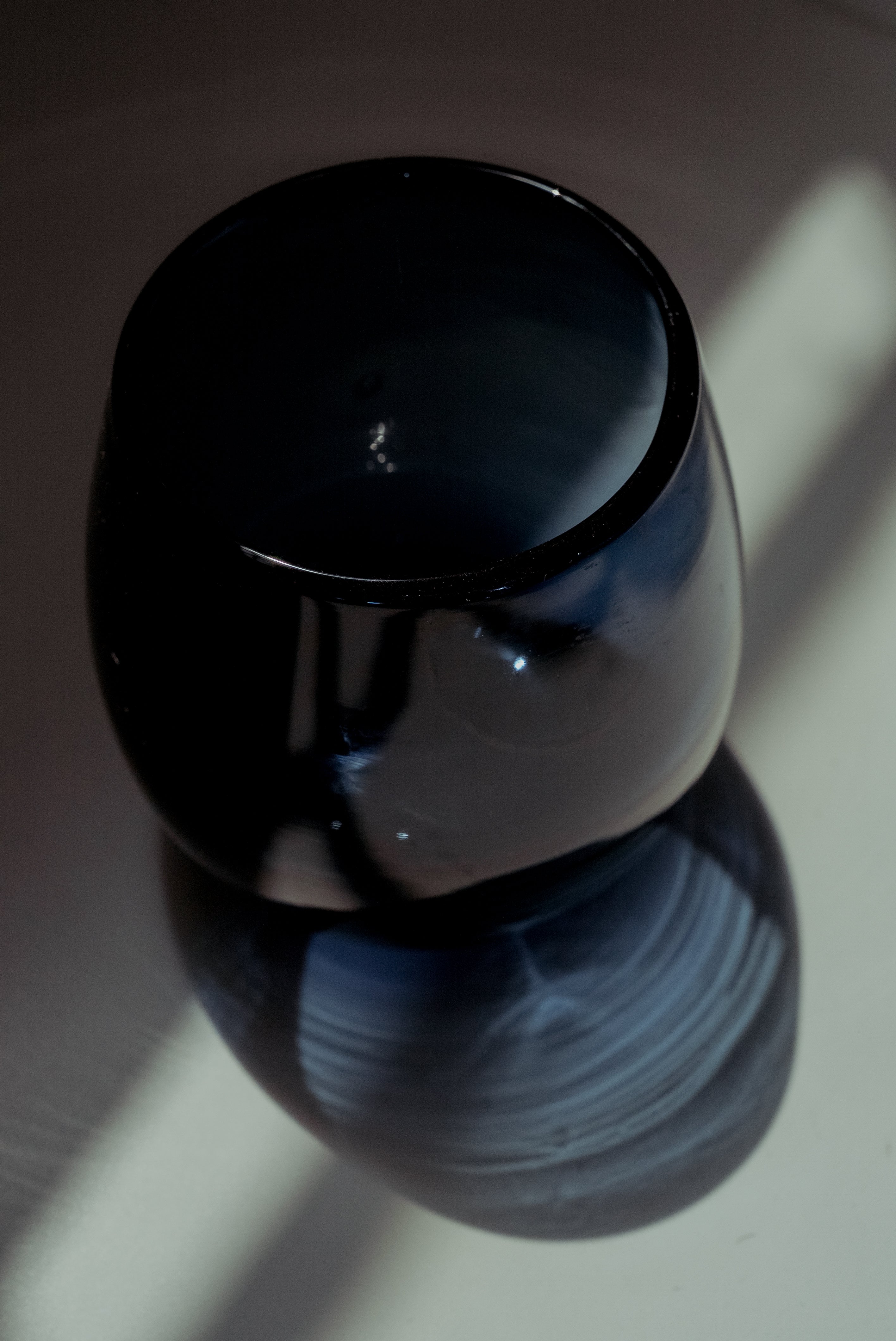 Vaso bola azul