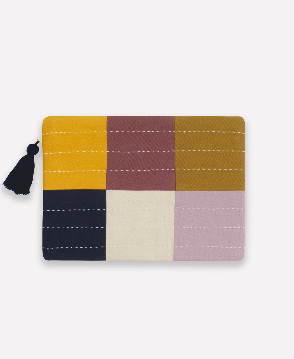 Reverso del pouch Checkered Lilac
