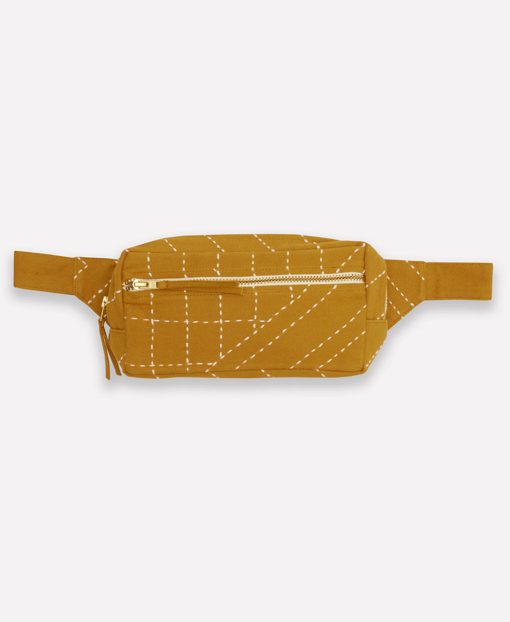 Belt bag bordada color Ochre, vista de producto