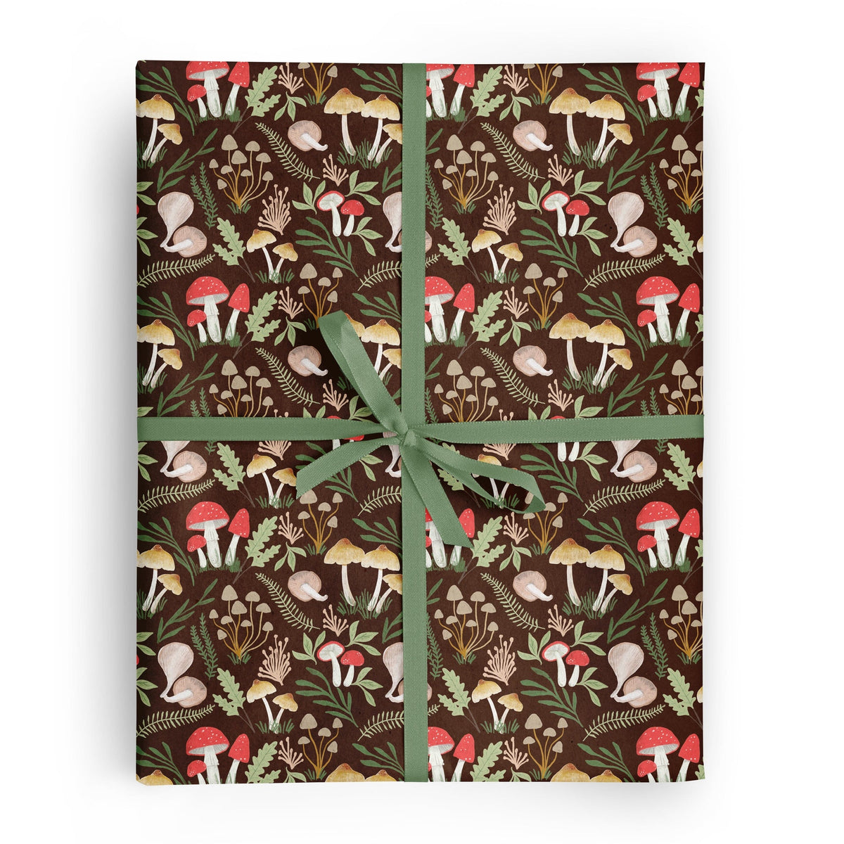 Papel de regalo hongos, rollo de 3 hojas
