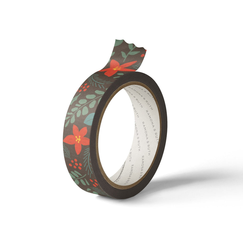 Washi tape nochebuenas